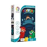  Smart Games - Jeu pour 1 joueur - Jeu solo - Cacher les monstres - 60 tâches - Pour enfants à partir de 6 ans - Jeu de voyage
