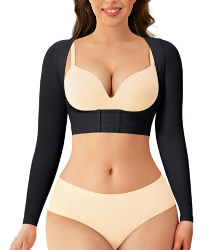 LODAY Arm Compression Sleeve Women Upper Arm Shaper Lipo Post Surgery Arm Sleeves for Women