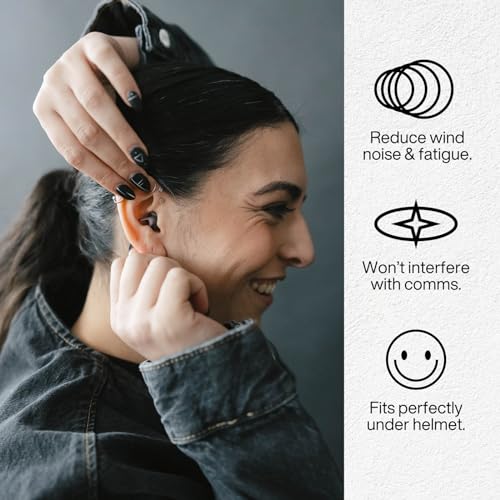 Image of EARPEACE Moto - Reusable Motorcycle EarPlugs - Motorcycle Ear Plugs Wind Noise Protection - Comfortable Ear Plugs for Riding with High Fidelity Filter Noise Canceling Up to 26dB