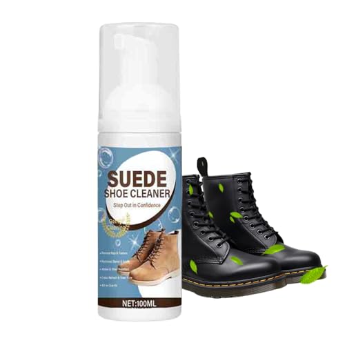 Genérico Cuidado para Zapatos y Zapatillas, Spray De Limpieza Portátil De 100 Ml Suave Y De Secado Rápido, Kit De Cuidado Para Zapatillas De Cuero, Para Hombre Mujer Adultos Hogar Lavado Y Tejidos
