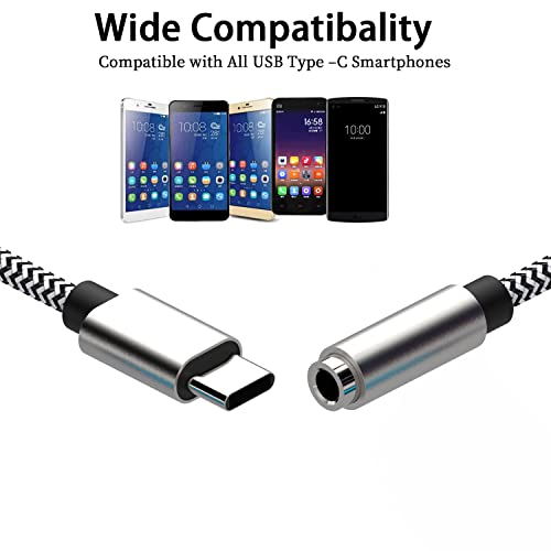Usb Type C To 3.5Mm 4Pack Female Headphone Jack Adapter: Type C To Aux Audio Cable Cord Compatible With Samsung Galaxy S22+ S21 Ultra S20 S10 S9 Note 20 10, Google Pixel 6 Pro/5/4/3/2 #TOP1