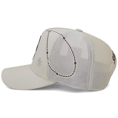 Image of Sacudido's | Trucker Cap Cross Rosary | Snapback Hats, Adjustable, Unisex, Faith