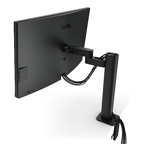 Image of BenQ PD3205UA AQCOLOR 32 inch 4K UHD Ergo Arm Mac-Ready Monitor, 99% Rec.709 & sRGB, IPS, Built-in Ergo Mount, ICCSync, Uniformity, Delta E≤3, Factory-Calibrated, Pantone, USB-Hub, USB-C (90W)