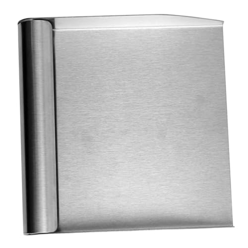 UPKOCH Edelstahl-Tischkehrschaufel: Mehrzweck-Reinigungskehrschaufel mit Handgriff für Küchenabfälle und -müll, Metallschaufel für Getreidesammler