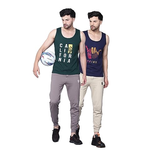 Image of Designer Men Vest Versatile Cotton Sando /Baniyan /Ganji for Boys - Perfect for Gym Workouts, Vacations, and Beaches