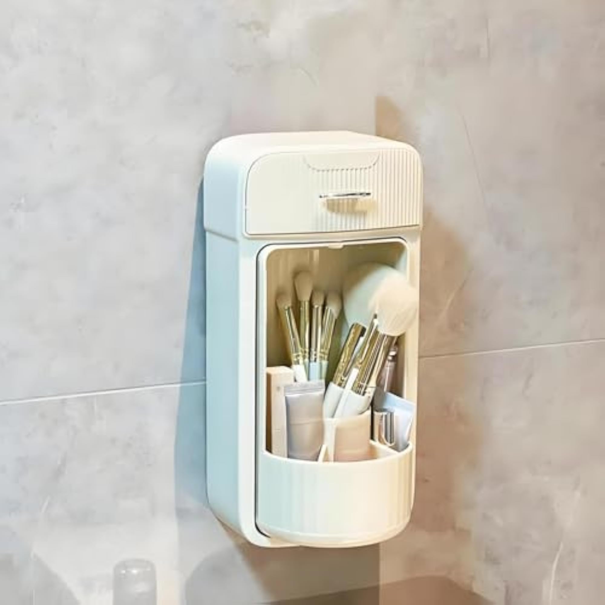 Makeup Brush Organizer, Rotating Holder for Bathroom