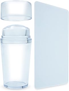 Carimbo de Silicone Decoração Francesinha para Unhas Com Placa Raspador - Produto em review com 4.1 estrelas e 240 avaliações