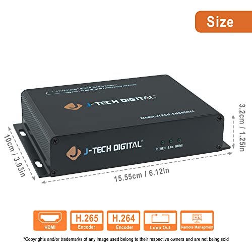 Encodeur IPTV HDMI RTSP RTMP RTMPS J-Tech Digital NDI HX2 H.265 - 2