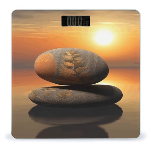 Báscula Digital para Baño Zen Piedra Sunrise Landscape miniatura 1