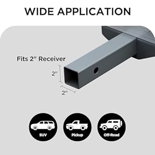 Rockland Aluminum Hitch Cargo Carrier, 500 LBS Capacity, 47.2" x 20.6" x 6.6", Fits 2” Receiver, Silver, Trailer Hitch Mount for RVs, Pickups, Trucks, Cars, Vans, ATVs, UTVs, SUVs