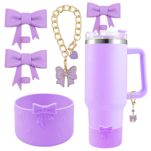 Hpebl Accessories Set for Stanley Cup 30 40oz Tumbler Accessories, Purple