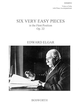 Paperback 6 Very Easy Pieces Op. 22: Viola (or Cello) and Piano Book