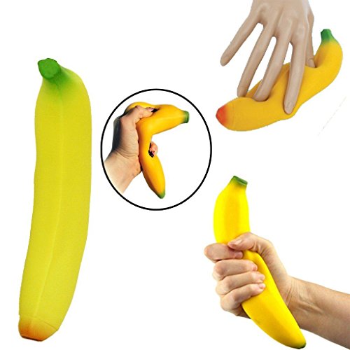 Tobar 30232 Squishy Banana 1 Stück, Farbe Gelb