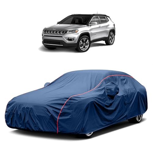 Image of Heavy-Duty Car Cover for Compatible with Jeep Compass (2008 to 2025 All Models) Deluxe Car Protection Cover ? Waterproof & UV-Resistant All-Season Exterior Protection