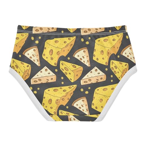 Wusikd Cheese Girls' Underwear Cotton Girls Briefs Soft Toddler Underwear 2T2