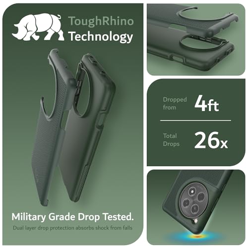 Coque OnePlus 12R 5G résistante de qualité militaire couleur Vert Pin