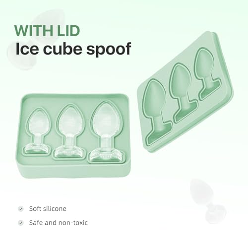 Molde de silicón para cubos de hielo con figuras divertidas miniatura 2