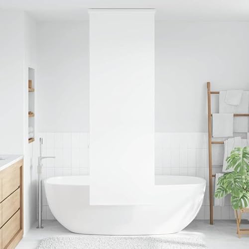 Tenda a rullo per doccia con cassetta, 60 x 240 cm, per finestre, materiale PEVA, impermeabile e durevole, ideale per bagno e cucina,