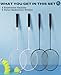 AboveGenius Badminton Rackets Set of 4 for Outdoor Backyard Games, Including 4 Rackets, 6 Nylon Badminton Shuttlecocks, Lightweight Badminton Racquets for Beginners