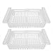 Ponacat Organizer per Cassetti Frigo 2 Scomparti Estraibili Design Retrattile Scatola Portaoggetti per Ripiano Frigo Dimensioni Ridotte Misura per Ripiano Frigo Sotto 0. 5