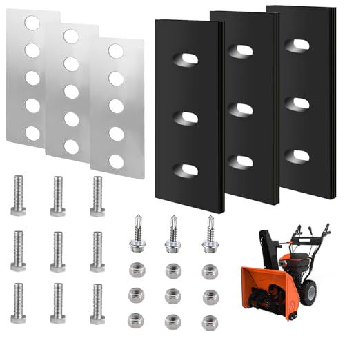 100% 304 Stainless Snow Blower Impeller Modification Kit, 1/4' 3-Blade Universal, for Modifies...