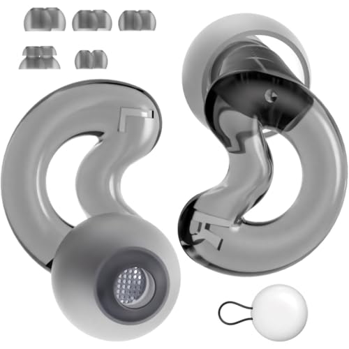 Relaxcharm Ear Plugs for Noise Reduction - Discreet,Clear Speech Earplugs for Noise Sensitivity - 33dB Background Sound Relief Ear Stopper with Case for Overstimulated Parenting,Social Gathering,Work