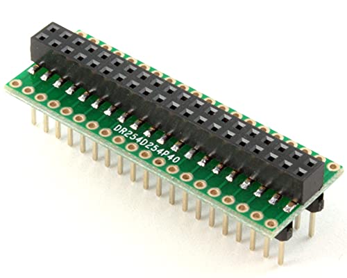 Adaptador cabezal hembra a DIP-40 paso 2,54 mm de doble fila 40 pines DR254D254P40F