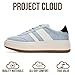 Project Cloud Platform Sneakers for Women - Lightweight Memory Foam Insole Womens Sneakers - Non-Slip Fashion Sneakers for Women Footwear - Women's Fashion Platform Shoes (Nita, SBLVLEA,8) Sky Blue