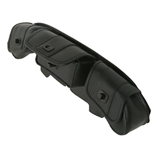 Bolso para parabrisas de motocicleta SLMOTO, alforja con 3 compartimentos, negro, compatible con Harley Touring Electra Glide, Street Glide y Tri Glide (1996-2013) miniatura 3