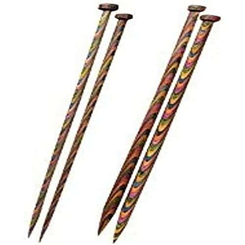 KnitPro Symfonie Single Pointed Needles 10" (25cm), Multicolour, 12.00mm