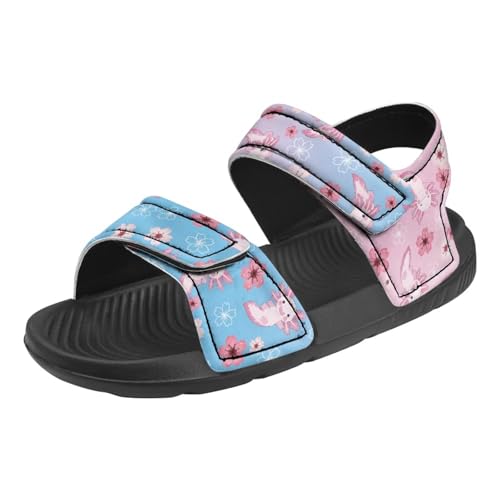 Toddler Sporty Sandals with Adjustable Straps Double Buckle Outdoor Athletic Water Shoes Open Toe Slippers Sandal