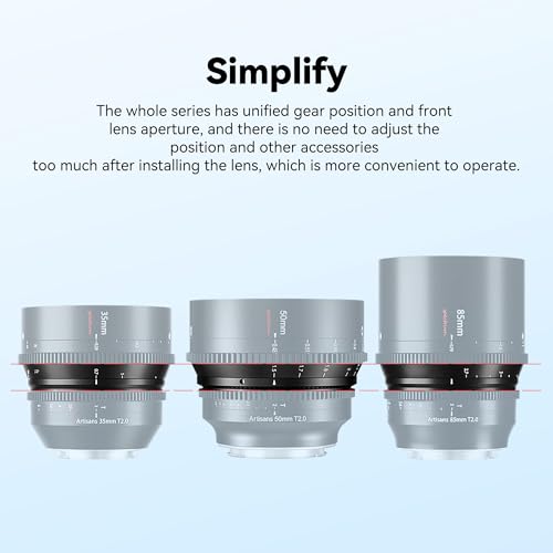 7artisans 35mm T2.0 Large Aperture Full Frame Cine Lens Compatible for Canon R Mount, Manual Focus Low Distortion Cinema Lens Mirrorless Cameras for Canon R RP R5 R6,Black - Image 5