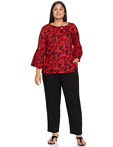 Image of Marks & Spencer Linen Blend Women's Solid High Rise Regular Fit Trouser