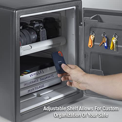 Sentrysafe Fireproof And Waterproof Steel Home Safe With Digital Keypad Lock, 2 Hour Fireproof Rated Safe For Home, 1.23 Cubic Feet, 17.8 X 16.3 X 19.3 Inches, Stw123Gtc, Black #TOP4