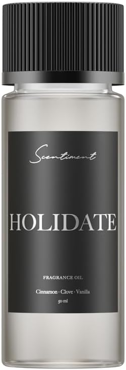 Diffuser Oil - Holidate Winter Collection | Aromatherapy Home Fragrance | Luxurious Scent with Notes of Cinnamon, Clove, Vanilla (50ml)