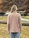 Zeagoo Women's Turtleneck Sweater 2025 Fall Winter Chunky Knitted Pullover High Low Hem Trendy Basic Jumper Top Khaki