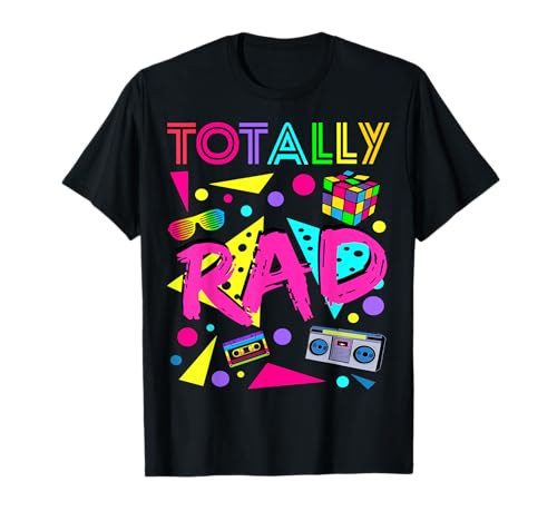 Totally Rad 1980s Vintage Eighties Costume Party T-shirt T-Shirt