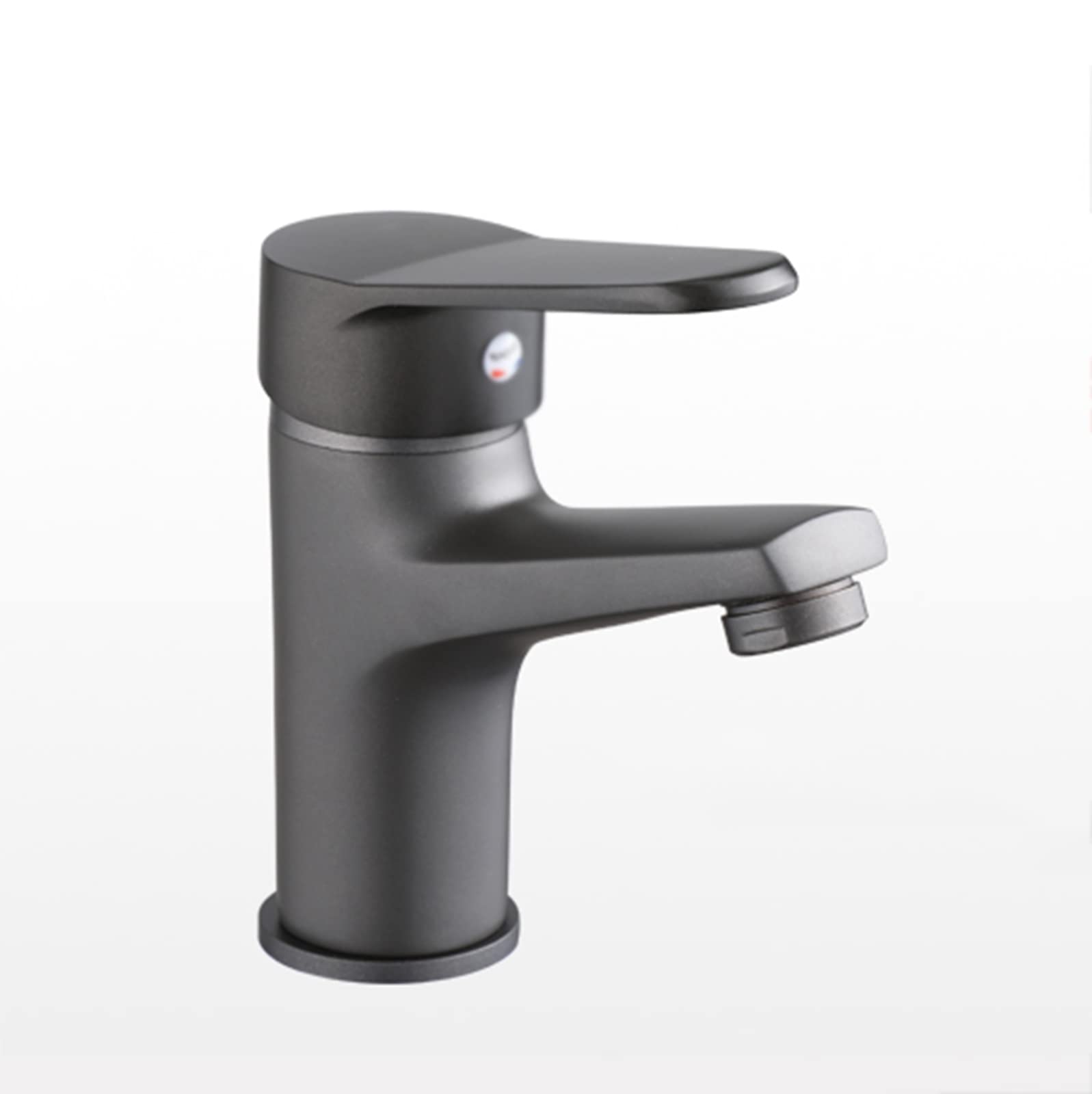 Robinet eau chaude et froide laiton pour lavabo salle de bain gris foncé
