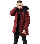 WEEN CHARM Men's Warm Parka Ski Jacket Water Resistant Puffer Jacket Long Winter Coat with Remova...