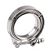 Universal 1 Piece V-band Clamp and 2 Pieces Flanges Kit (2.5" I.D. Mild Steel)
