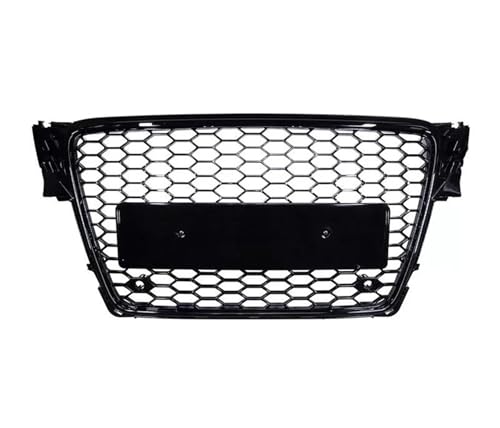 Grille avant haut de gamme finition noir brillant pour calandre A4 B8 2008-2012