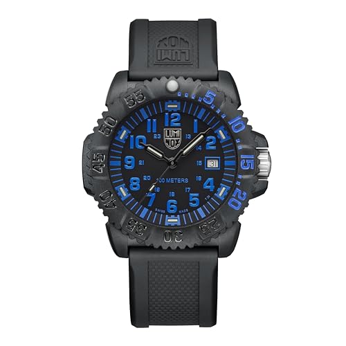 Luminox - Sea Lion 44 mm męski zegarek na rękę | SKU 2059.2 | obudowa i luneta CARBONOX | szwajcarski mechanizm kwarcowy Ronda 515 | trwała jasność 25 lat | wodoszczelność 100 m | czarna silikonowa