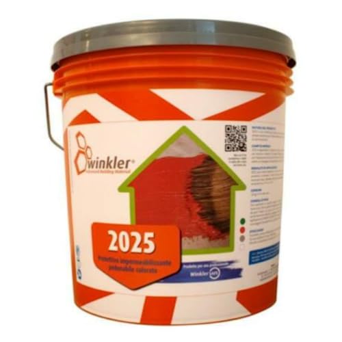 2025 Guaina Liquida Impermeabilizzante Pedonabile 5 Kg Winkler (Rosso)