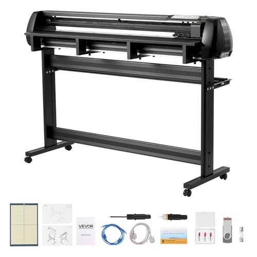 VEVOR Vinyl Cutter Machine, 53 inch Max Feed Width, Dual Blades,...