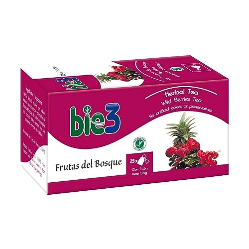Bie 3 Frutas del Bosque - 120 g 25 Bols, 1