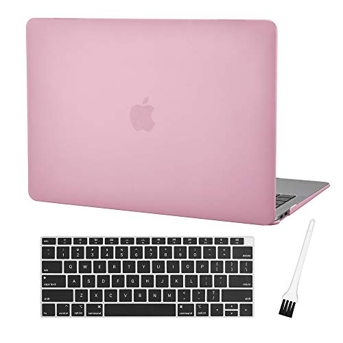 Case Star A1932 - Carcasa para MacBook Air de 13 Pulgadas con Pantalla Retina, Carcasa rígida de plástico y Teclado de Silicona Compatible con MacBook Air 13 A1932 con Touch ID, Color Rosa