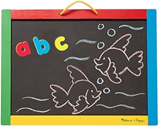 Melissa & Doug Magnetic Chalkboard/Dry-Erase Board Developmental Toy Magnetic Activities 3+ Gift for Boy or Girl