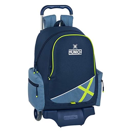 Safta 612098313 Mochila Escolar con Carro 905 de Munich Lima, 320x170x430mm