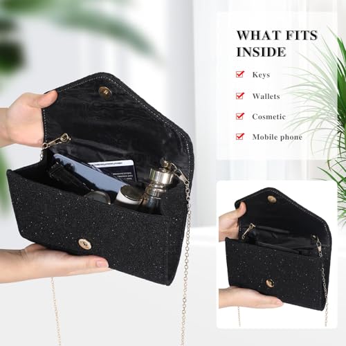 Image of UBORSE Evening Bag Lace Clutch Purse for Women Formal Elegant Envelope Wedding Party Cocktail Crossbody Shoulder Bag