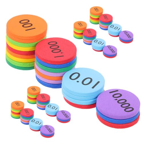 Disques arithmétiques en Eva Veemoon (600 pièces) pour l'apprentissage des maths des enfants